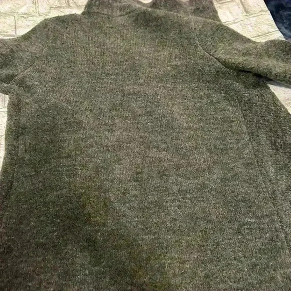 Women’s Nanette Lepore Gray Wool Blend Draped Cardigan Sweater Size Medium - Picture 5 of 5